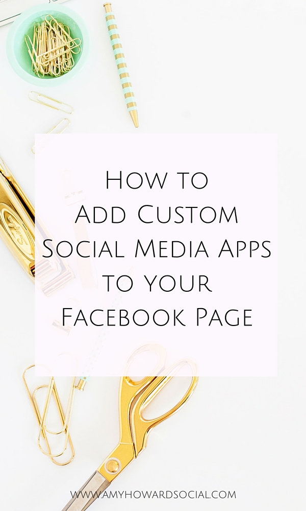How to add custom social media apps to your Facebook page. Go from the boring social media logos to ones in your brand color scheme in minutes!